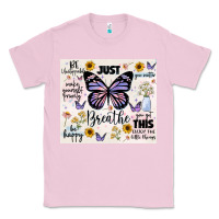 Bubblegum Pink just breathe Classic Tee - JahusDesignShop