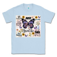 Dusty Blue just breathe Classic Tee - JahusDesignShop