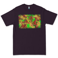 Plum mardi gras crawfish and glitter background Premium Tee - AdoDesignShop