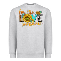 Heather Grey for the love sunshine Heavyweight Sweatshirt - NancyCooperArtShop