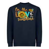 Navy for the love sunshine Heavyweight Sweatshirt - NancyCooperArtShop