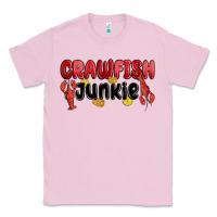 Bubblegum Pink crawfish junkie Classic Tee - MaliasSmallBusiness