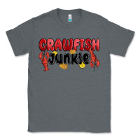 Charcoal Heather crawfish junkie Classic Tee - MaliasSmallBusiness