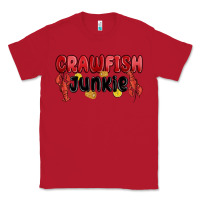 Red crawfish junkie Classic Tee - MaliasSmallBusiness