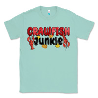 Seafoam crawfish junkie Classic Tee - MaliasSmallBusiness