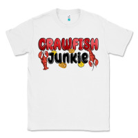 White crawfish junkie Classic Tee - MaliasSmallBusiness