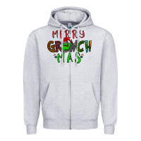 Heather Grey Merry Grinch Mas Zipper Hoodie - Bettercallsaul