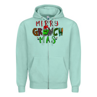 Seafoam Merry Grinch Mas Zipper Hoodie - Bettercallsaul