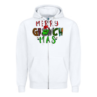 White Merry Grinch Mas Zipper Hoodie - Bettercallsaul