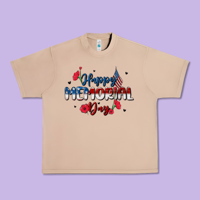 Happy Memorial Day Urban Heavy Tee Designed By Maliassmallbusiness