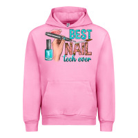 Fuchsia Pink best nail tech ever bbs Urban Hoodie - BundleAndBundleShop