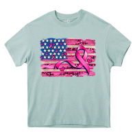 Arona american flag and  cancer ribbon pattern Heavy Core Tee - AdoDesignShop