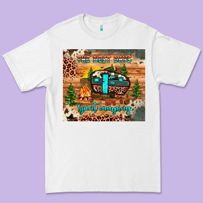 The Best Days Are Spent Camping Premium Tee Designed By Jahusdesignshop