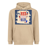 Mushroom red white blue Heavyweight Hoodie - TumblerDesignByShophia