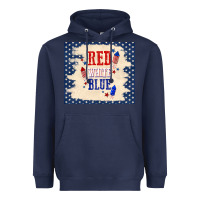 Navy red white blue Heavyweight Hoodie - TumblerDesignByShophia