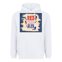 White red white blue Heavyweight Hoodie - TumblerDesignByShophia