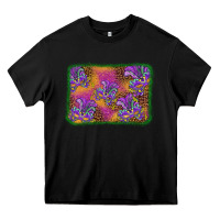Black mardi gras mask background Heavy Core Tee - BarkalooDesign
