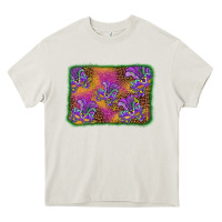 Cream mardi gras mask background Heavy Core Tee - BarkalooDesign