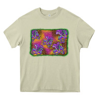 Mossy mardi gras mask background Heavy Core Tee - BarkalooDesign