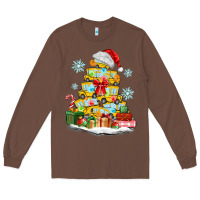 Chestnut christmas tree with school bus Long Sleeve Tee - MaliasSmallBusiness