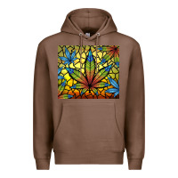 Chestnut stained glass weed Premium Hoodie - TumblerDesignByShophia