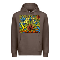 Coffee stained glass weed Premium Hoodie - TumblerDesignByShophia
