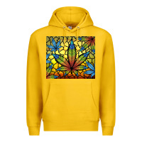 Lemon stained glass weed Premium Hoodie - TumblerDesignByShophia
