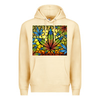 Pina Colada stained glass weed Premium Hoodie - TumblerDesignByShophia