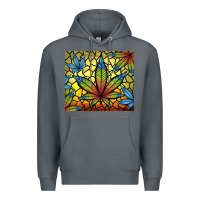 Rock stained glass weed Premium Hoodie - TumblerDesignByShophia