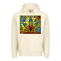 Sandshell stained glass weed Premium Hoodie - TumblerDesignByShophia