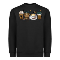 Coffee Latte Coffee Cups Heavyweight Sweatshirt | Teevron