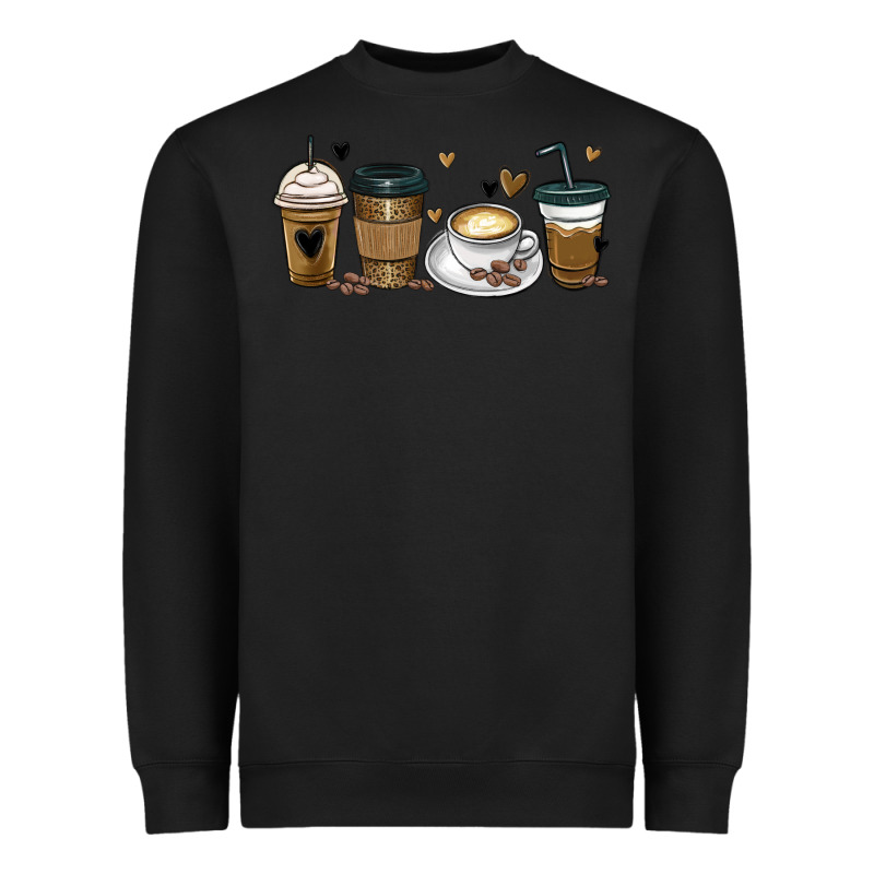 Coffee Latte Coffee Cups Heavyweight Sweatshirt by MaliasSmallBusiness | Teevron