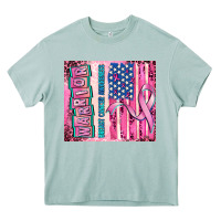 Arona warrior breast cancer and american flag Heavy Core Tee - AdoDesignShop