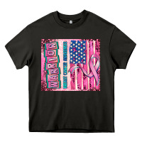 Asphalt warrior breast cancer and american flag Heavy Core Tee - AdoDesignShop