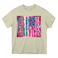 Mossy warrior breast cancer and american flag Heavy Core Tee - AdoDesignShop