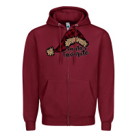 Burgundy Santas Favorite Zipper Hoodie - Bettercallsaul