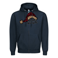 Navy Santas Favorite Zipper Hoodie - Bettercallsaul