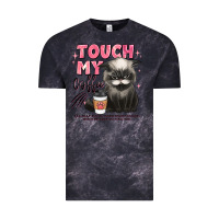 Cloud Black touch my coffee and ill slap you so hard grumpy ca Vintage Tee - JahusDesignShop