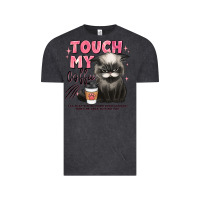 Vintage Black touch my coffee and ill slap you so hard grumpy ca Vintage Tee - JahusDesignShop