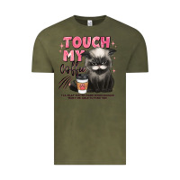 Vintage Olive touch my coffee and ill slap you so hard grumpy ca Vintage Tee - JahusDesignShop