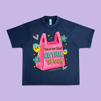 Time For That Retail Therapy Urban Heavy Tee Designed By Maliassmallbusiness