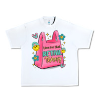 White time for that retail therapy Urban Heavy Tee - MaliasSmallBusiness