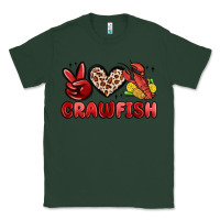 Sports Green peace love crawfish Classic Tee - MaliasSmallBusiness