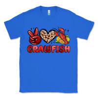 True Royal peace love crawfish Classic Tee - MaliasSmallBusiness