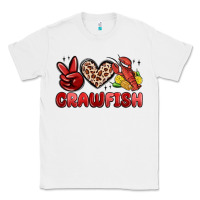 White peace love crawfish Classic Tee - MaliasSmallBusiness