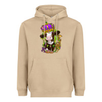 Mushroom Mardi Gras Cow Heavyweight Hoodie - HowdyJamesFarm