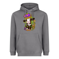 Storm Mardi Gras Cow Heavyweight Hoodie - HowdyJamesFarm