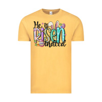 Vintage Mustard he is risen indeed Vintage Tee - MaliasSmallBusiness