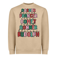 Mushroom dasher dancer prancer vixer comet cupid donner bli Heavyweight Sweatshirt - MaliasSmallBusiness