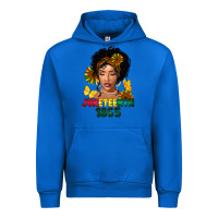 Cobalt juneteenth 1865 black woman Urban Hoodie - FaDigitalArtStudio